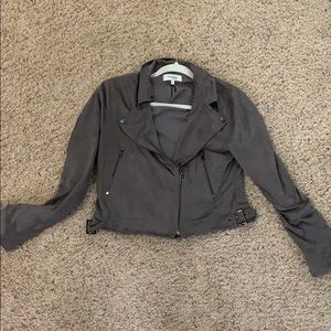 Faux suede jacket